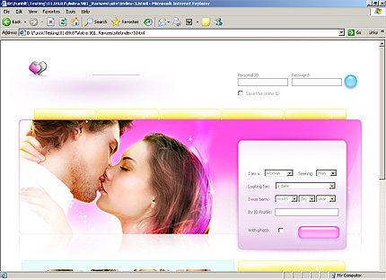 Template #20315, Html Homepage Screenshot