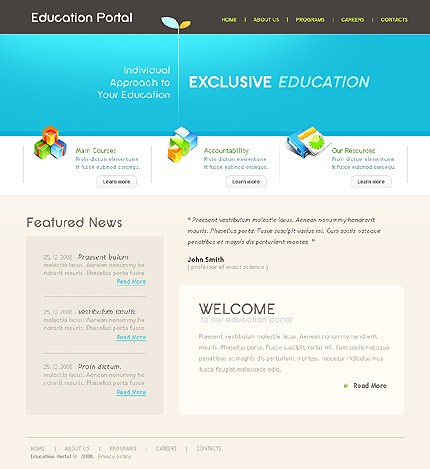 Education Website Template