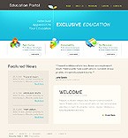 Education web site template 20343
