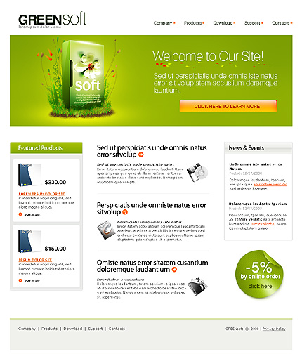 Software Website Template
