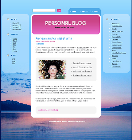 Personal WordPress Theme