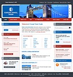 Travel web site template 20387