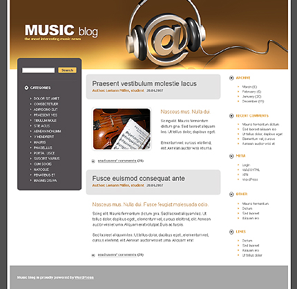 Music WordPress Theme