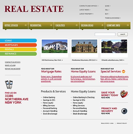Real Estate Website Template