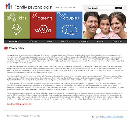 family&nbsp;site template