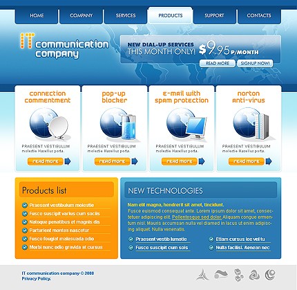it&nbsp;site template