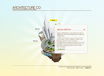 Architecture Flash Website Template