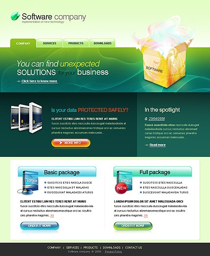 Software Website Template