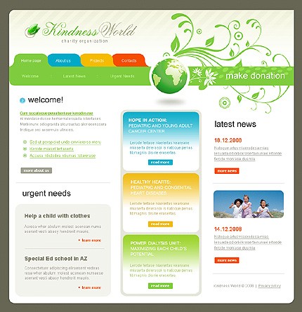 Charity Organization Website Template