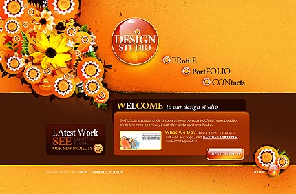 Design Studio Flash Template