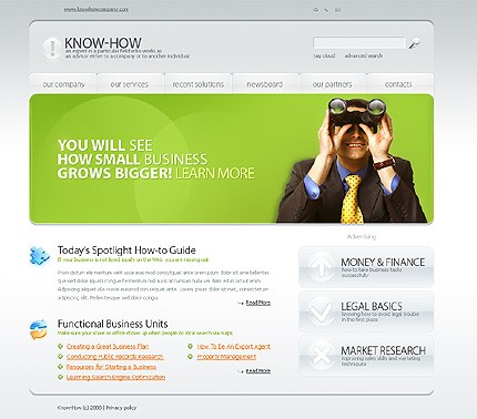 Business Know-How Website Template
