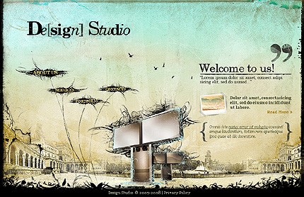 Design Studio Flash Template
