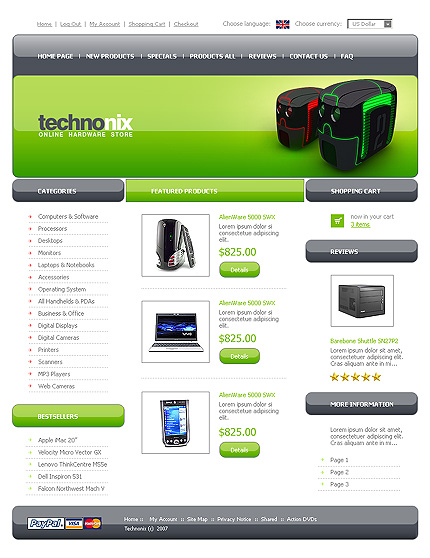 Hardware Store Zen Cart Template