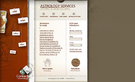 Template #20598, Photoshop Content Page Screenshot