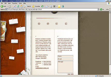 Template #20598, Html Content Page Screenshot