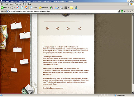 Template #20598, Html Content Page Screenshot