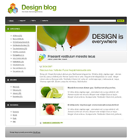 Design Blog WordPress Theme