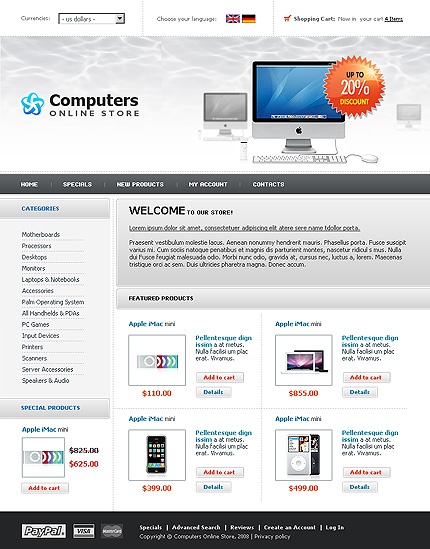 Computer Store CRE Loaded Template