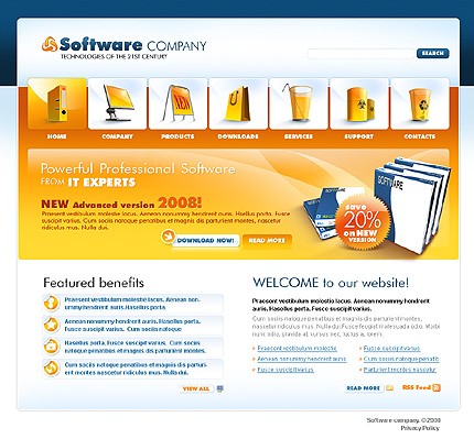 Software Website Template