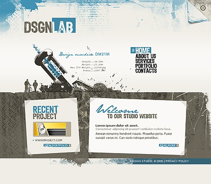 Design Studio Flash Template