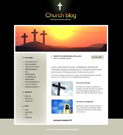church site template