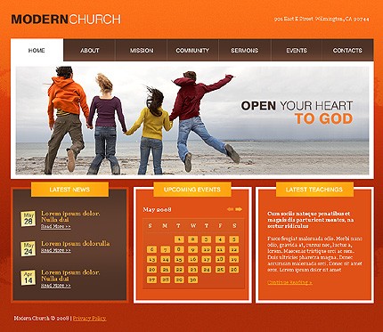 Modern Church Website Template