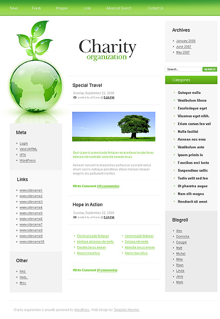 Charity WordPress Theme