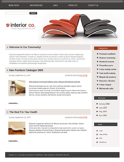 Interior Design WordPress Theme