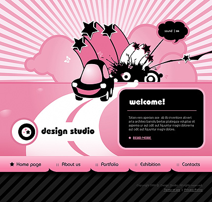 Design Studio Flash Template