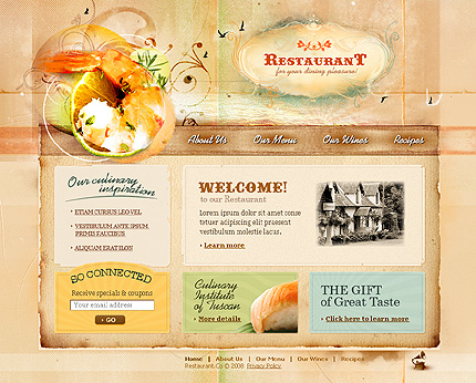 Restaurant Flash Template