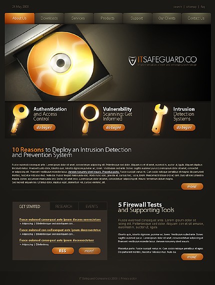 Safeguard Software Website Template