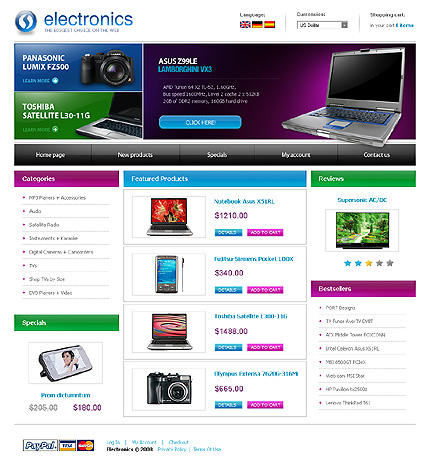Electronics osCommerce Template
