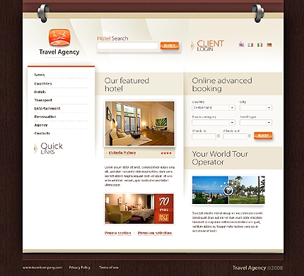Travel Agency Website Template