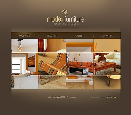 Furniture Flash Website Template
