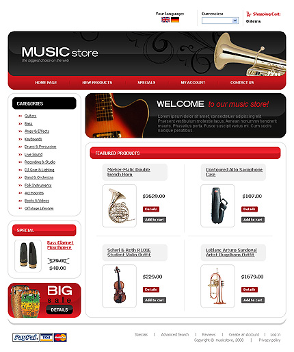 Template #20883, Creloaded Template Main Page
