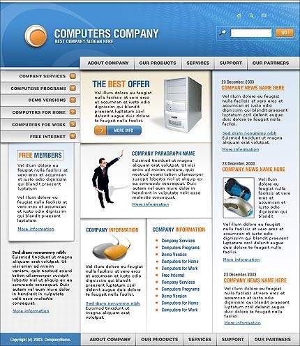 computer&nbsp;site template