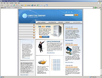 company&nbsp;website template