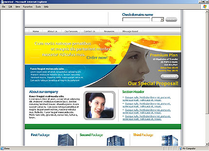 company&nbsp;website template
