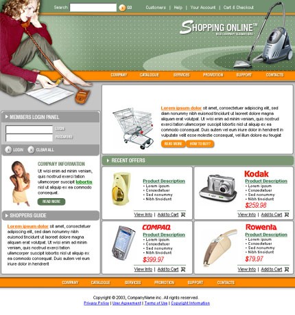 shop&nbsp;site template