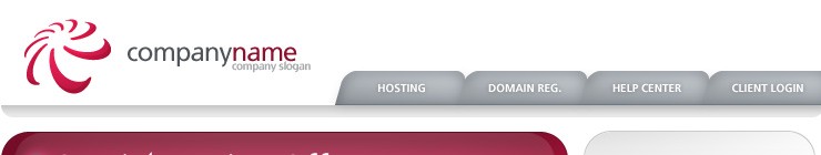 hosting&nbsp;website template