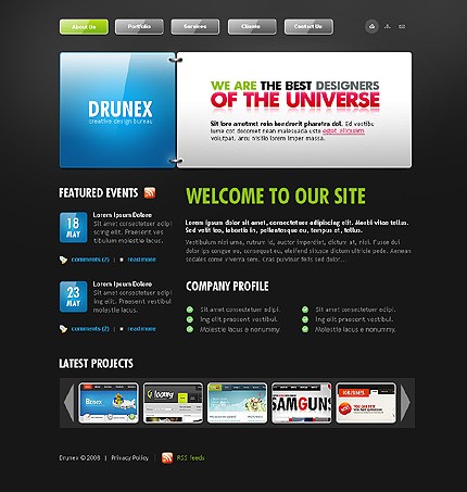 Creative Design Bureau Website Template