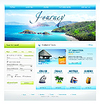 Travel web site template 21033