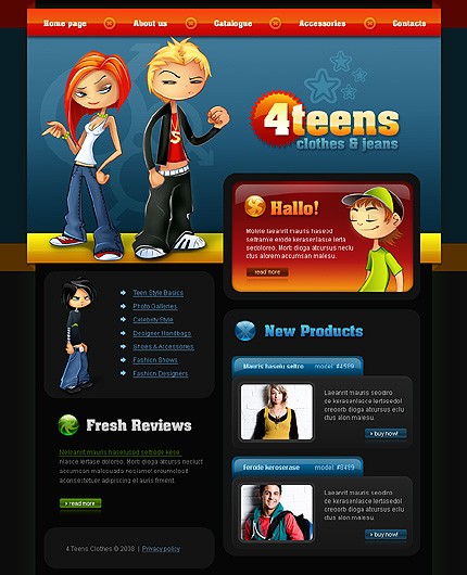 Clothes & Jeans Website Template