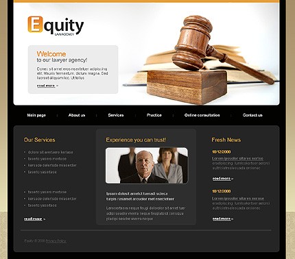 Law Agency Website Template