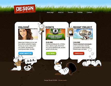 Design Studio Flash Template