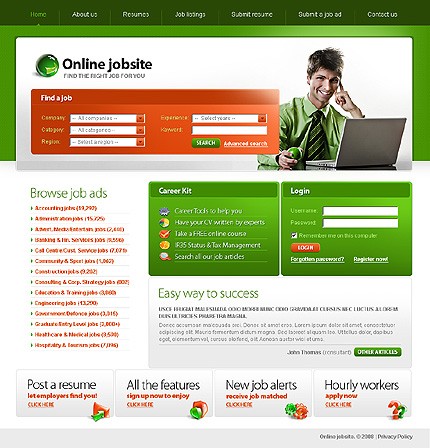 Job Portal Website Template