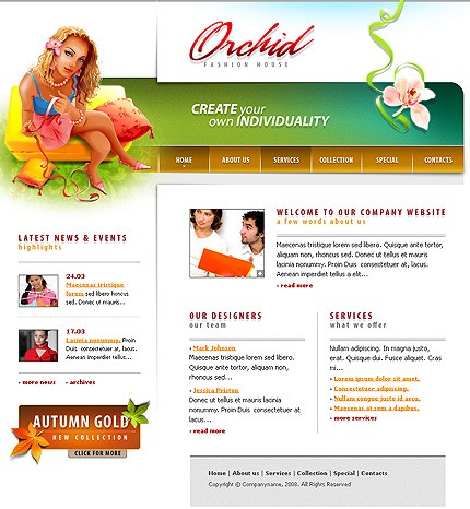 Fashion Website Template