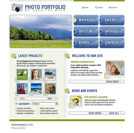 Photo Portfolio Website Template