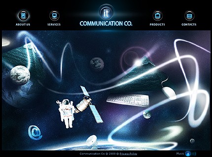 Communication Company Flash Template