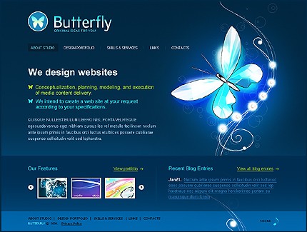 Web Design Studio Flash Template